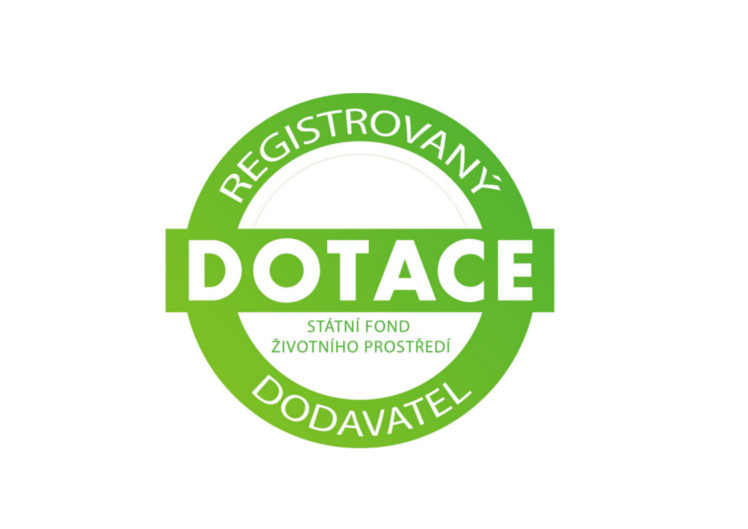 Registrovaný dodavatel Státního fondu životního prostředí – dotace